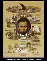 Link to The Life of Abraham Lincoln, the Official Lincoln Bicentennial Painting by Thomas Kennedy